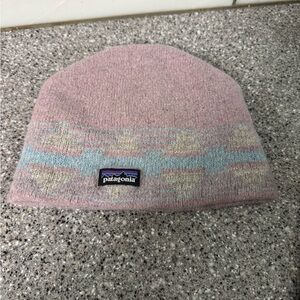 Patagonia Kids Pastel Pink and Blue Hat